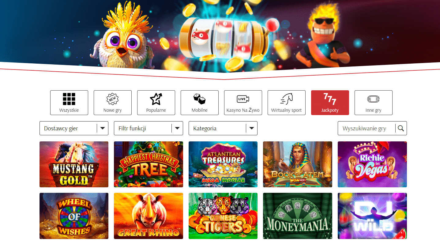 Wypłacalne Gry Jackpot Supercat SuperCat Kasyno Online PL z wielkimi wypłatami